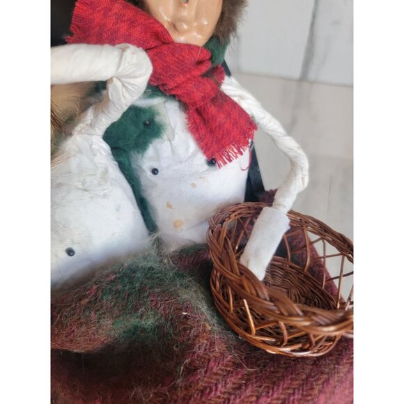 Byer's Choice 1995 caroler couple sleigh AS IS Xmas home - Picture 7 of 9